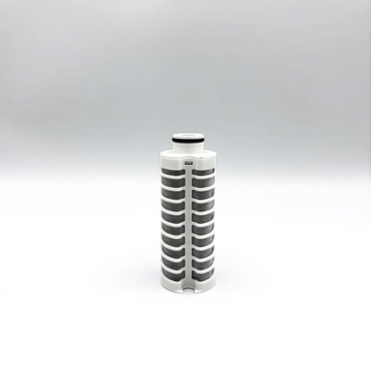 Close-up of the internal filter cartridge used inside the Filtrate filter water bottle.