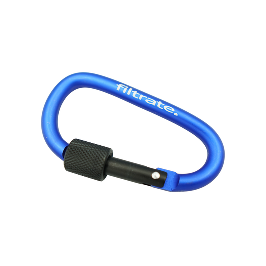 Blue Carabiner Clip For Water Bottle