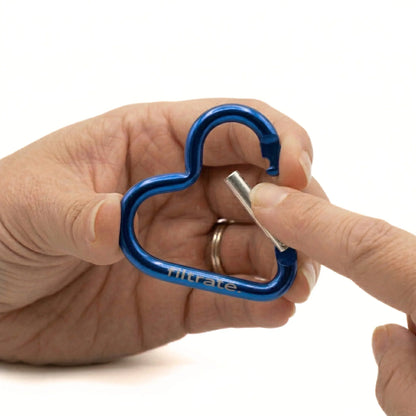 Blue Heart Clip Carabiner For Water Bottle