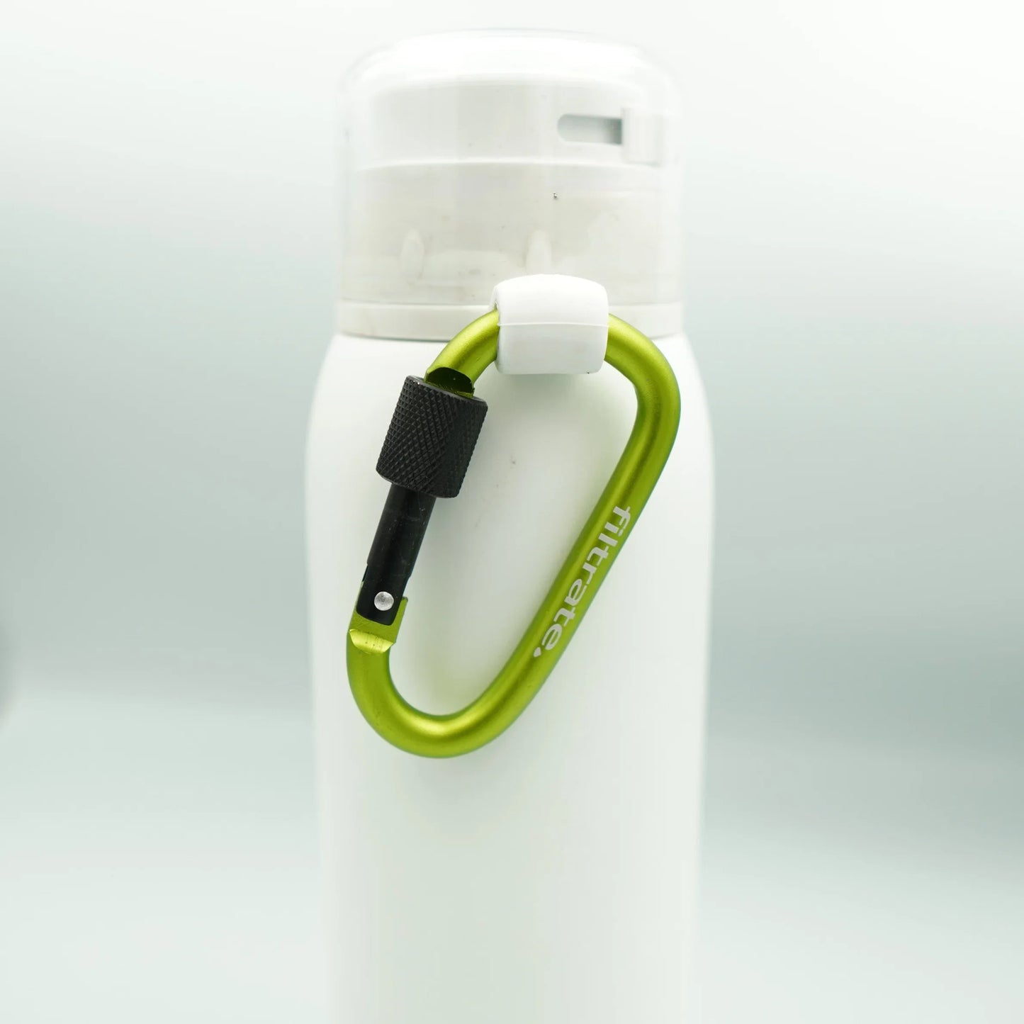 Green Carabiner Clip for Water Bottle
