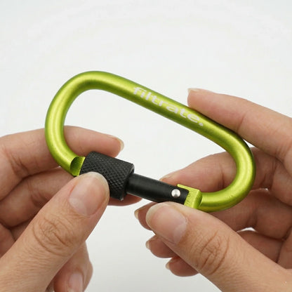 Green Carabiner Clip for Water Bottle
