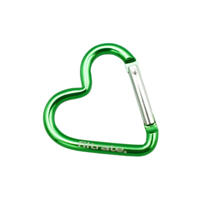 Green Heart Clip Carabiner For Water Bottle
