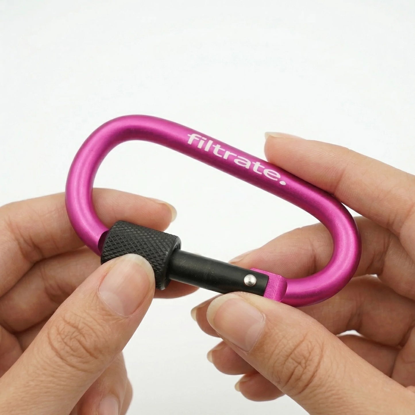 Pink Carabiner Clip For Water Bottle