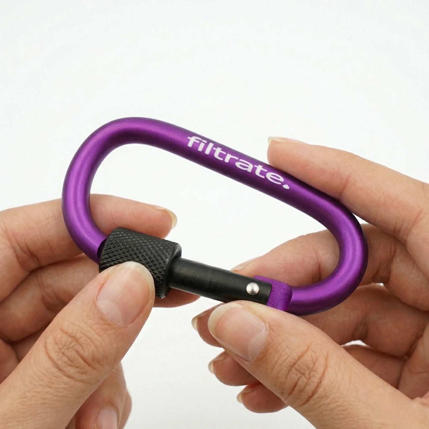 Purple Carabiner Clip For Water Bottle