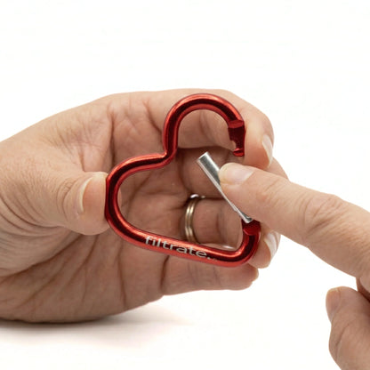 Red Heart Clip Carabiner for Water Bottle