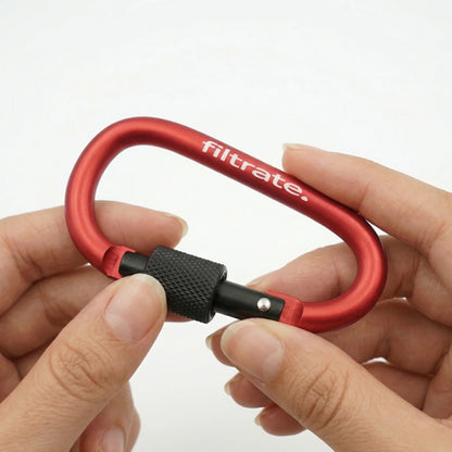 Red Carabiner Clip For Water Bottle