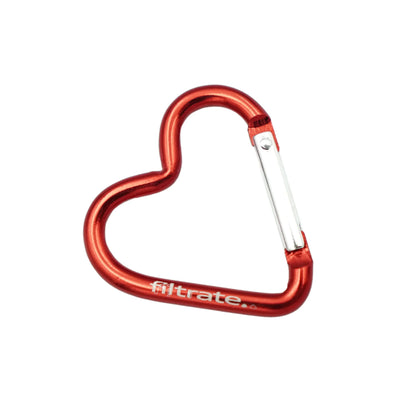 Red Heart Clip Carabiner for Water Bottle
